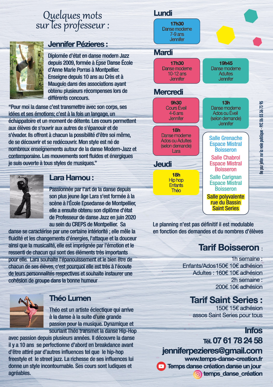 A5 Temps Danse Création 2019